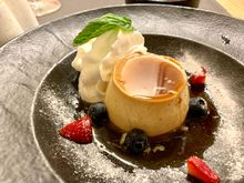 I ordered two desserts. This is the traditional Dubrovnik custard. Yum!