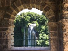 At Cascata delle Marmore in Umbria