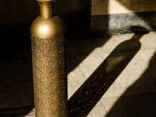 Intriguing object in our apartment lobby.