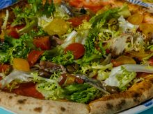 Their various pizzas include an all-citrus variety! Here, my fave flavor: anchovy. 