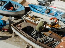 We conclude this section with a bonus shot of a fisherman in Conca dei Marini.