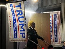 Trump at a local Fasnacht here in Switzerland. I was told Zelensky wasn’t invited. 