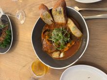 And Ed's tasty seafood stew!