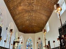 They love their wood ceilings over there!