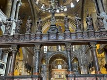 So much gold and bling in St. Mark's Basilica