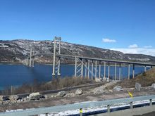 Crossing one of the bridges, there were quite a few on the way 