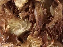 Fried artichoke close-up..so pretty