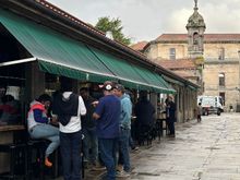 Terrace area of ABASTOS 2.0.   Would be lovely on a drier evening