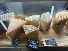 Arran of cheeses at LA TIENDA DE LOURDES.  Most supermarkets sell only industrial cheeses; you have to look for the local artisanal varieties..they are superb!   I brought quite a few kilos home with me!!