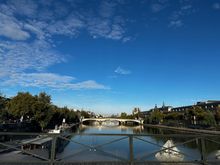 This mornings view from n our walk.