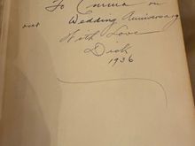 Inscription from Dick to Emma. 