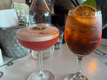 Our drinks at Oxleys Bar & Restaurant in Picton - we did have food but I didn't take the photos! :-)