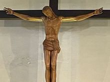 The big guy carved out of wood