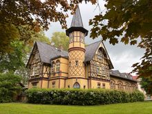 The historic waterworks building, built 1885 