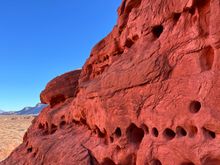 Fiery red rocks at Seven Sisters. Living up to its name 🔥