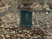 . . . and pretty flowers and shutters