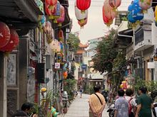 Shennong Street during the day - fun, though we went back at night when it had that night magic