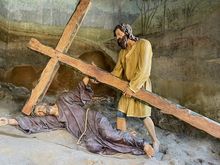 Terra-cotta figures in one of the chapels