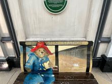 Paddington bench with plaque