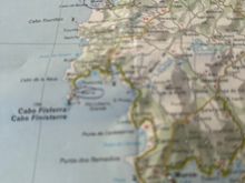 Costa do Morte, "Coast of Death," so named because of the many ships wrecked off the coast in these rough Atlantic seas.   This area was also the site of a 
disastrous oil spill in 2002 with the sinking of the tanker PRESTIGE which polluted thousands of miles of Spanish and Portuguese coastline and decimated the fishing industry.