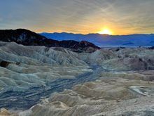 Sunset at Zabriskie Point (our favorite spot for sunset)