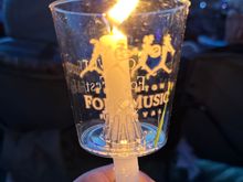 Love the candlelight tradition of passing the fire until the whole hill is lit by candles!