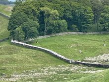 A pretty good view of the wall stretching out before me.