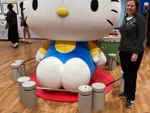 Me at a Sanrio exhibition at the Matsumoto art museum. Sanrio was the creator of Hello Kitty and so looking at all the little toy items was fun and nostalgic. I still love Hello Kitty.