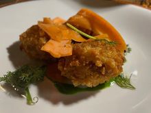 These crispy veal meatballs were a hit, Maison Bocum