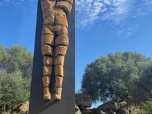 One of the 38 telamons at the Temple of Zeus