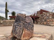 Entry courtyard at Taliesen West
