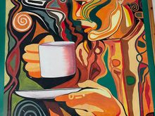 This mural is inside...you guessed it, a breakfast cafe.