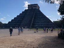 El Castillo, the first thing you will see when you enter.  When we got to the ticket booth we were second in line.