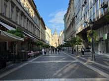 Pedestrian street on the Pest side