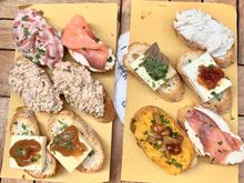 Chiccetti for lunch. They’re similar to tapas 