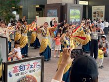 When we got off the train in Shinjuku, we saw these dancers.  The train station spills into a mall, as does pretty much everything in Tokyo