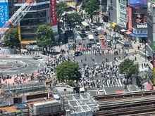 This is the view from the 11 Floor of the Hikarie building.  We had a heck of time trying to figure out how to get around the elevators in some of these buildings.