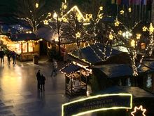 
Those lit up transparent globes in the background are for private fondue parties. 