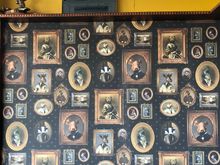 Weird wallpaper in the Bandstand dining room