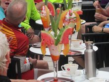 This group was celebrating and everyone was cheering.  Had to get a picture of this