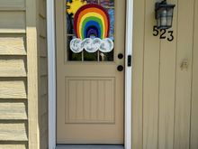 And she’s into coordinating so the doormat is perfect 