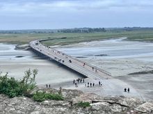 View back to the causeway.