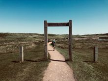 Entrance to the Dunelands trail and boardwalk