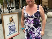 Brilliant vocalist At Martin Place