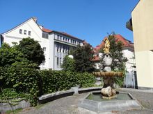From another angle, Neptune Fountain with Academy of Arts and Sciences in background at the University.!!!