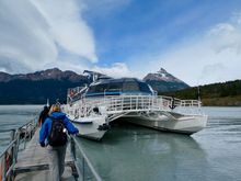Boarding the boat to the glacier
