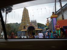A Hindu temple we passed on the road