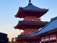 The 3 story pagoda dates from reconstruction in 1633