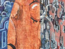 In the same area we saw this large mural 'Visitors' by the Tapcot studios parking lot.