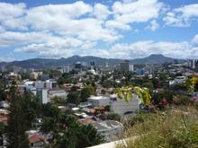 The eastern side of Tegucigalpa, as seen from a room in the Plaza San Martin Hotel.